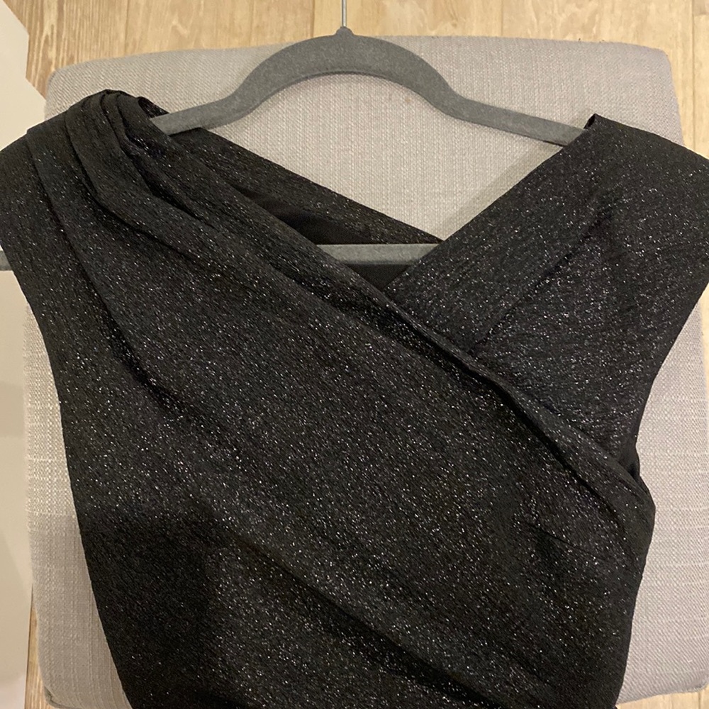 Maje Black shimmer dress